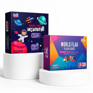 ZiNi Little Explorer Combo – Space Adventure + World Flags Flash Cards